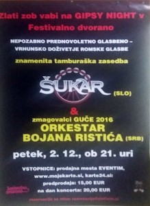 Zlati zob, Ljubljana - sa bendom Šukar